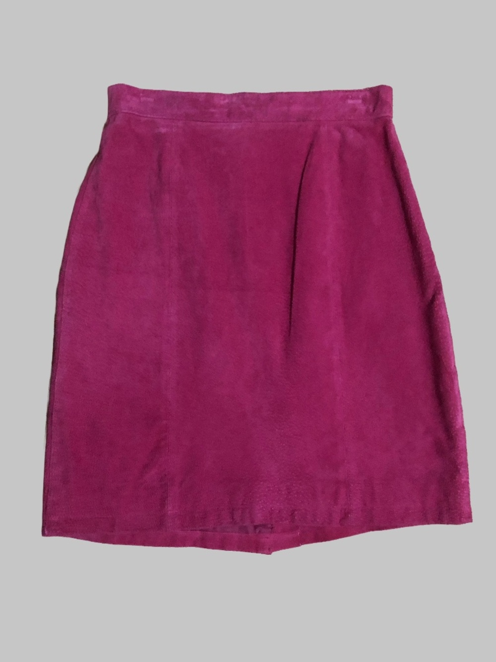 Vintage The Limited Vibrant Pink Suede Pencil Skirt Size 8